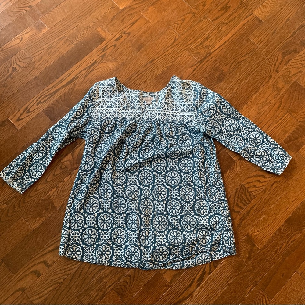 J Jill Boho Cotton Blouse